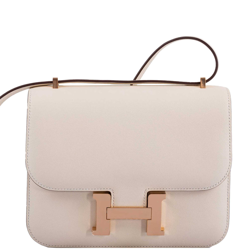 Hermès Constance 18 Nata Swift leather with Rose Gold Hardware