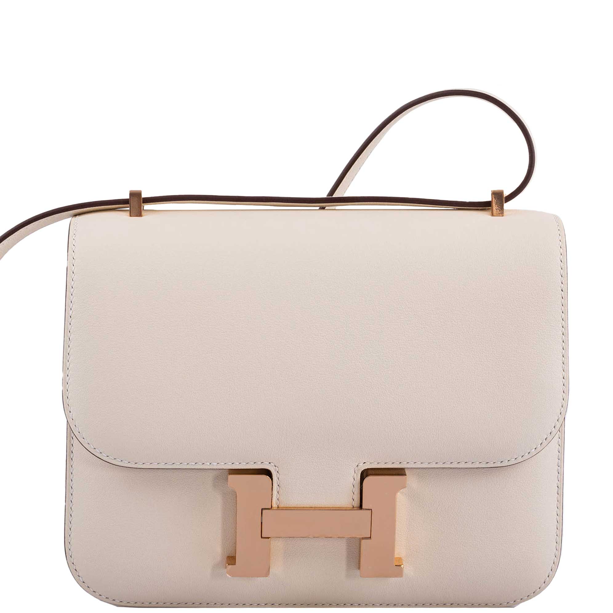 Hermès Constance 18 Nata Swift leather with Rose Gold Hardware
