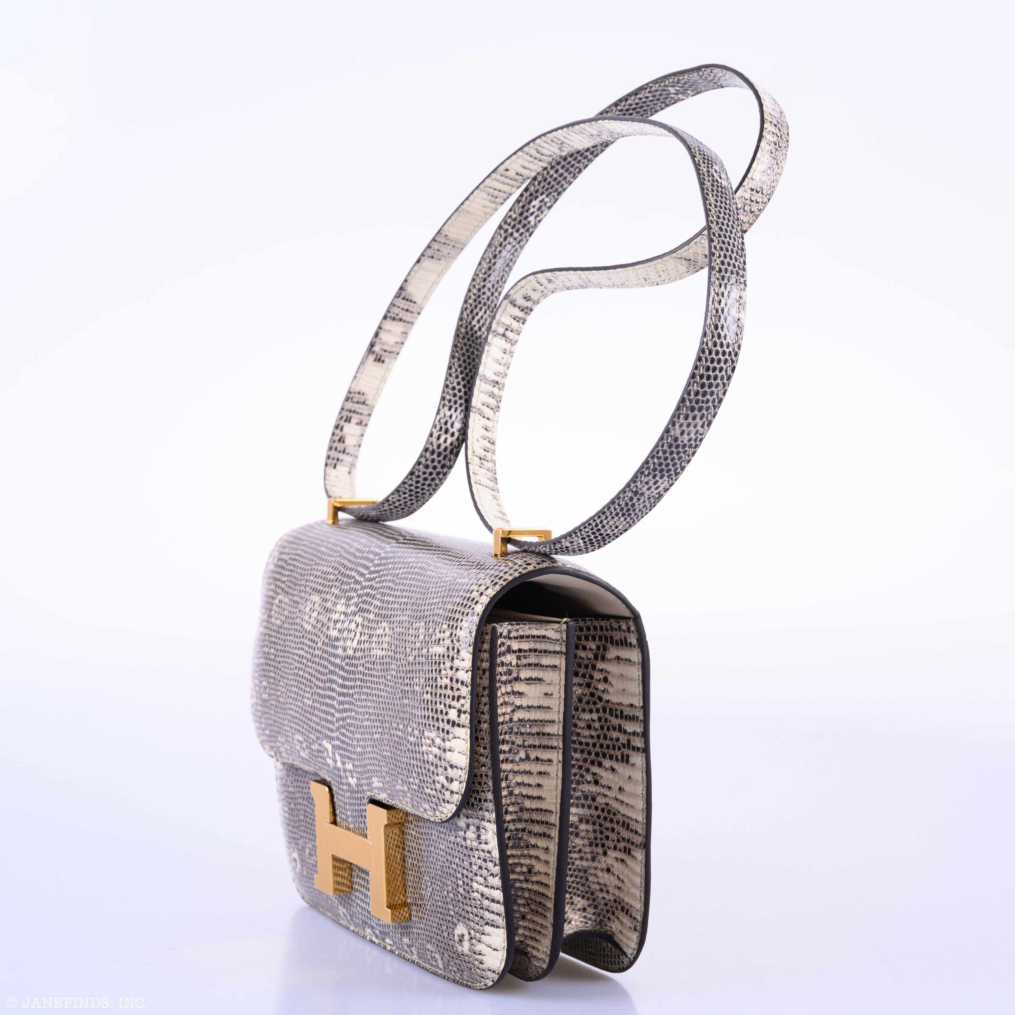 Hermès Constance 18 Ombré Lizard Gold Hardware
