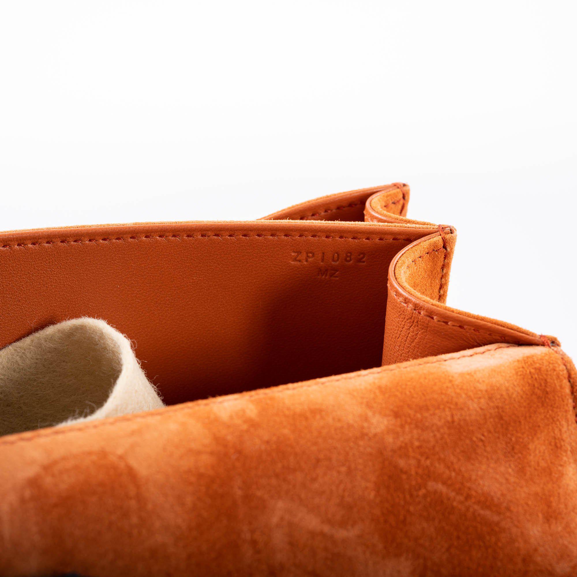 Hermès Constance 18 Paprika Doblis Suede with Gold Hardware