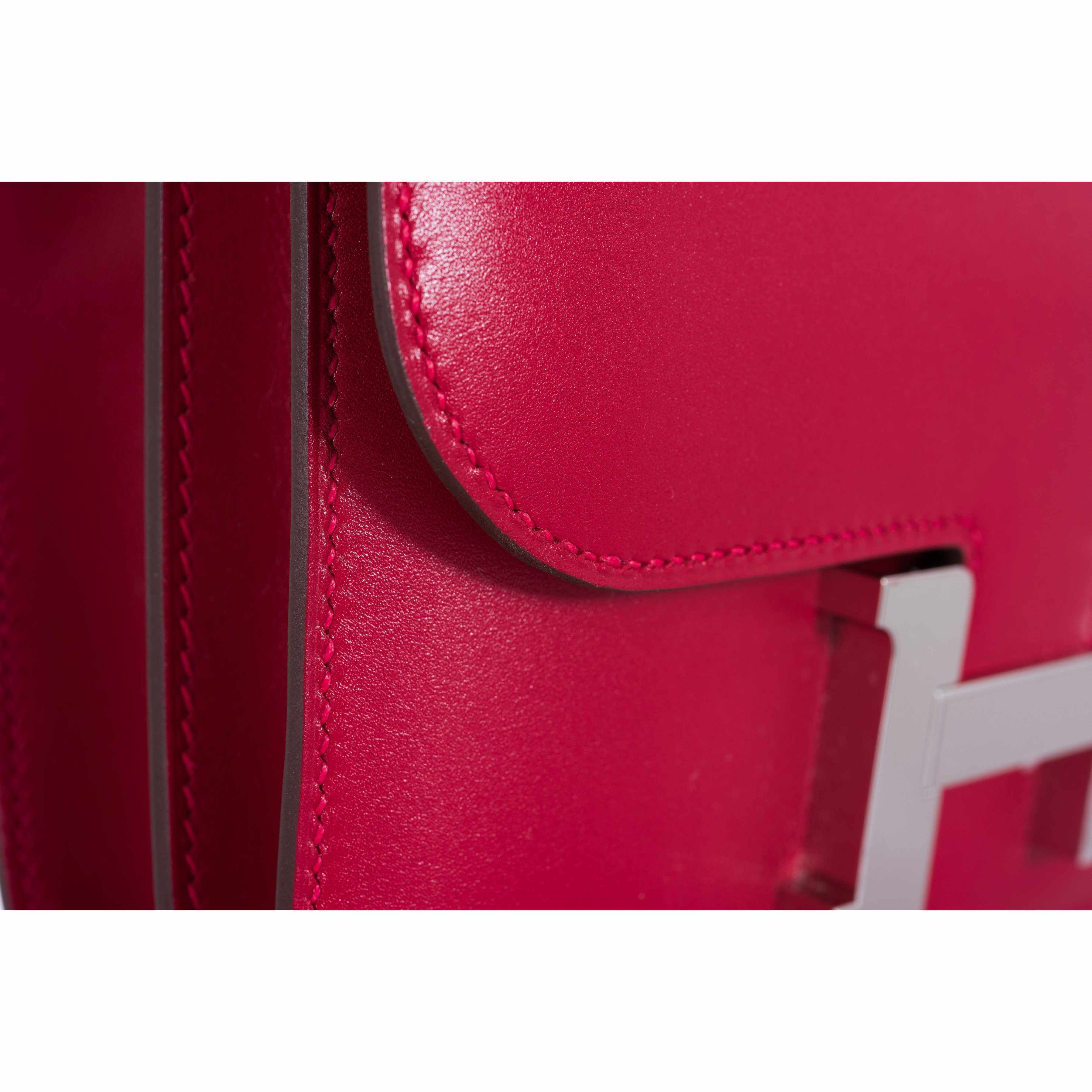 Hermès Constance 18 Rouge VIF Tadelakt Palladium Hardware