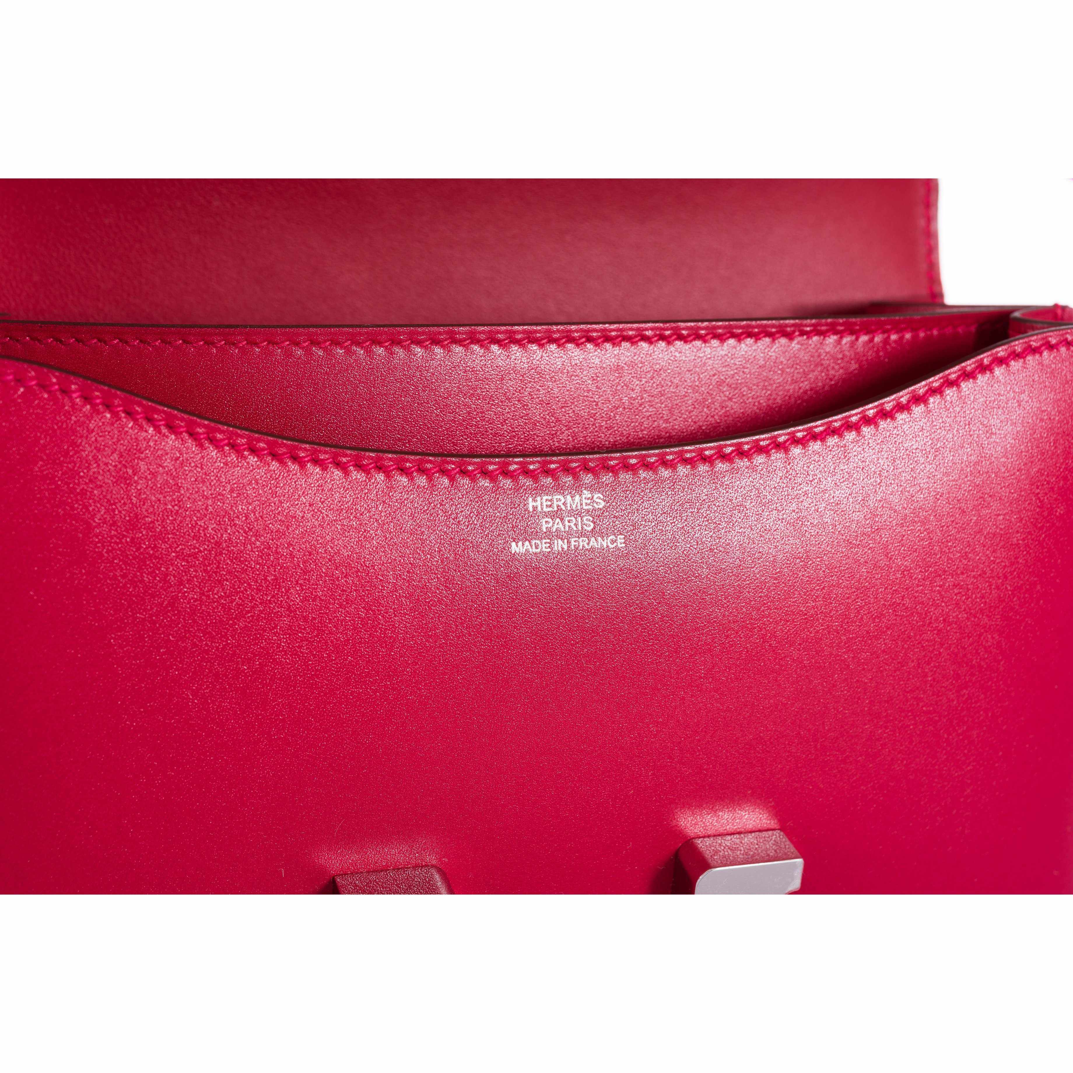 Hermès Constance 18 Rouge VIF Tadelakt Palladium Hardware