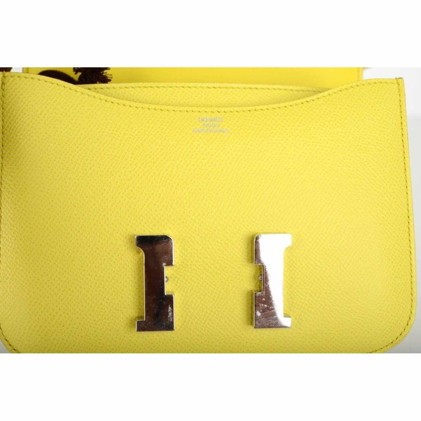 Hermès Constance 18 Soufré Yellow Epsom Palladium Hardware