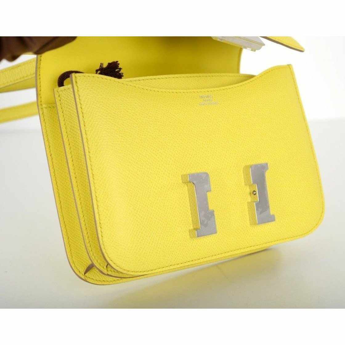 Hermès Constance 18 Soufré Yellow Epsom Palladium Hardware