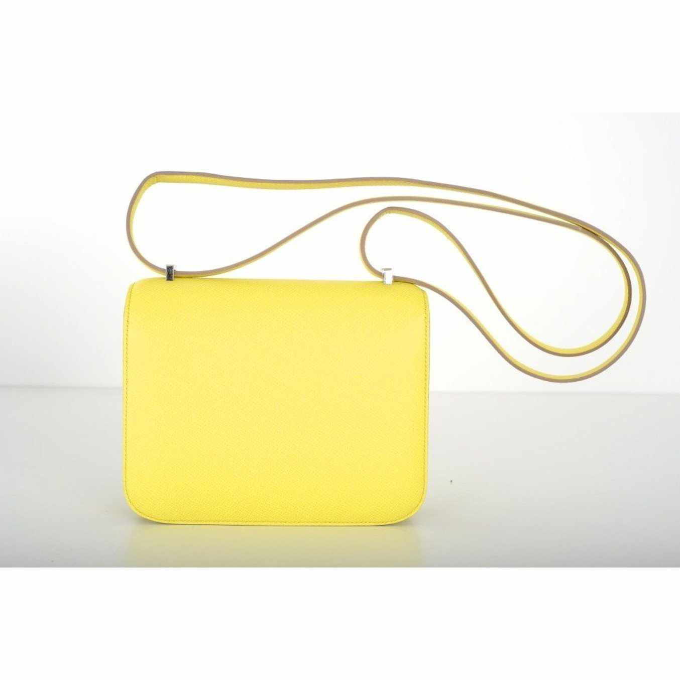 Hermès Constance 18 Soufré Yellow Epsom Palladium Hardware