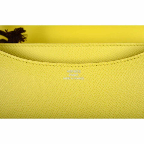 Hermès Constance 18 Soufré Yellow Epsom Palladium Hardware