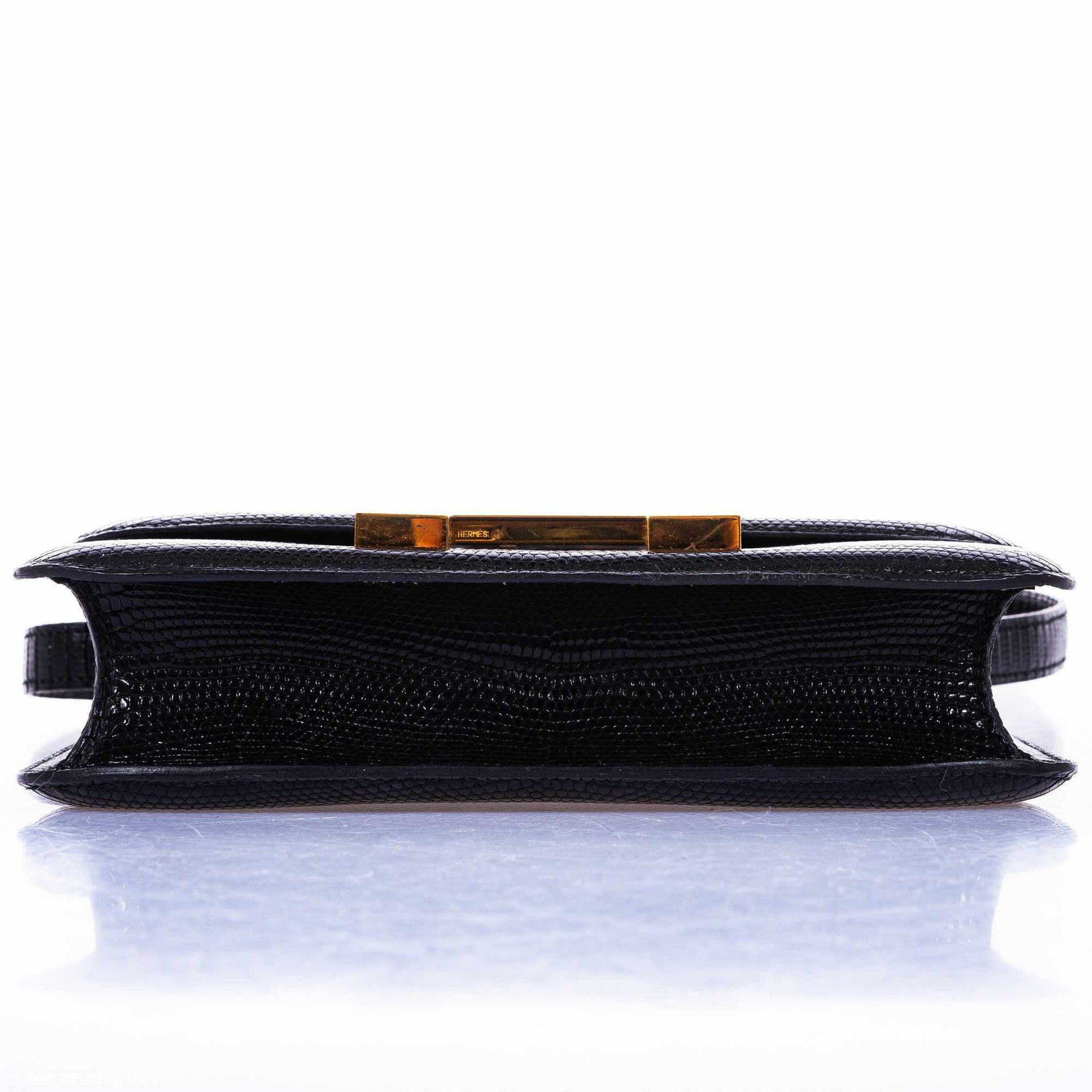 Hermès Constance 24 Black Lizard Gold Hardware