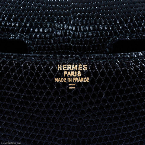 Hermès Constance 24 Black Lizard Gold Hardware