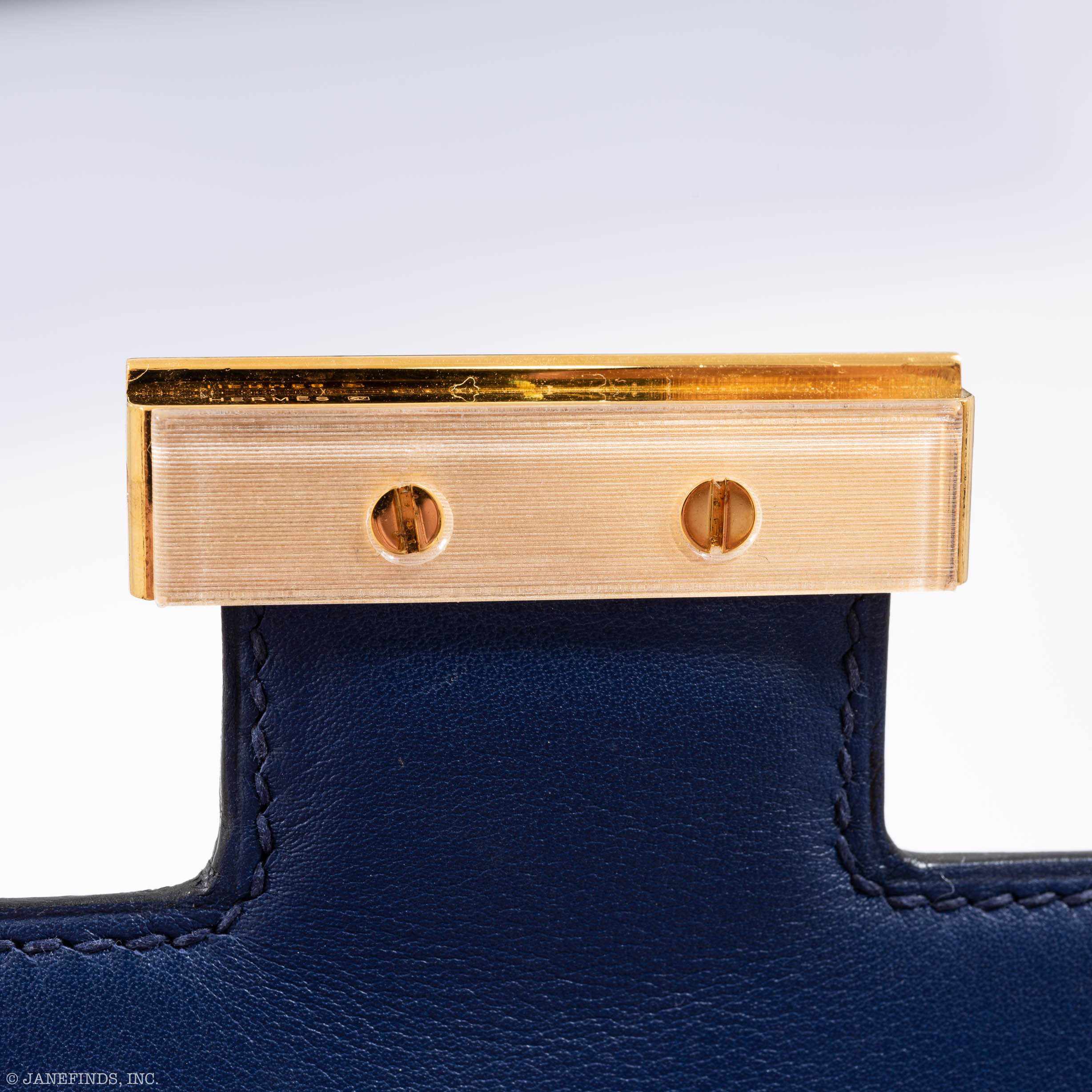 Hermès Constance 24 Bleu Saphir Swift Gold Hardware