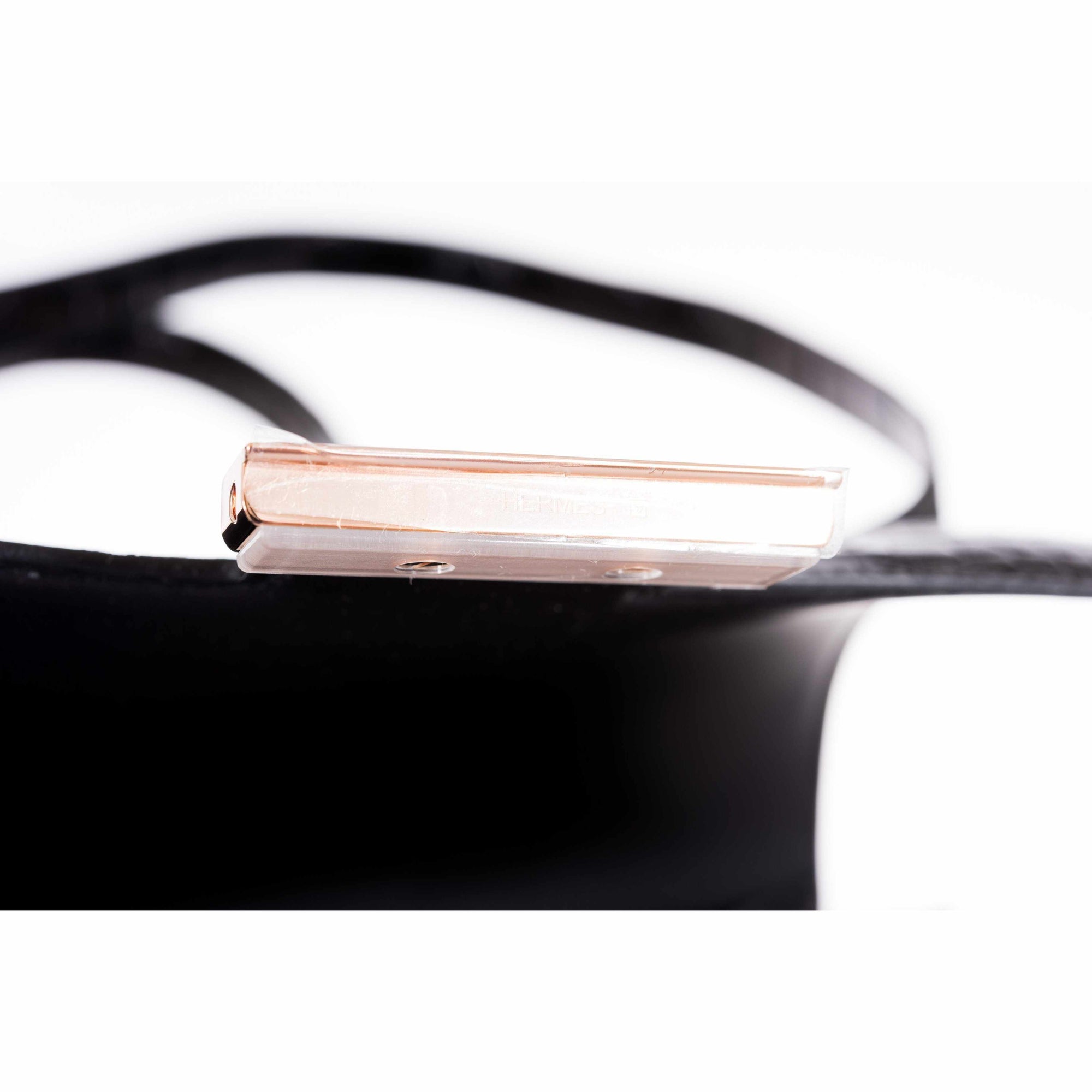 Hermès Constance 24 MM Black Rose Alligator Gold Hardware