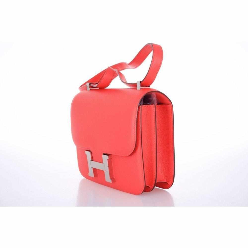 Hermès Constance 24 Rose Jaipur Epsom Palladium Hardware