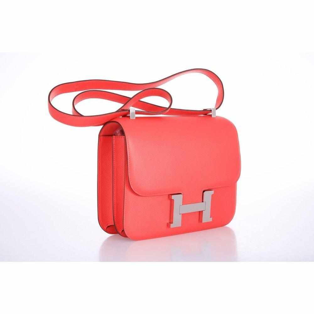 Hermès Constance 24 Rose Jaipur Epsom Palladium Hardware