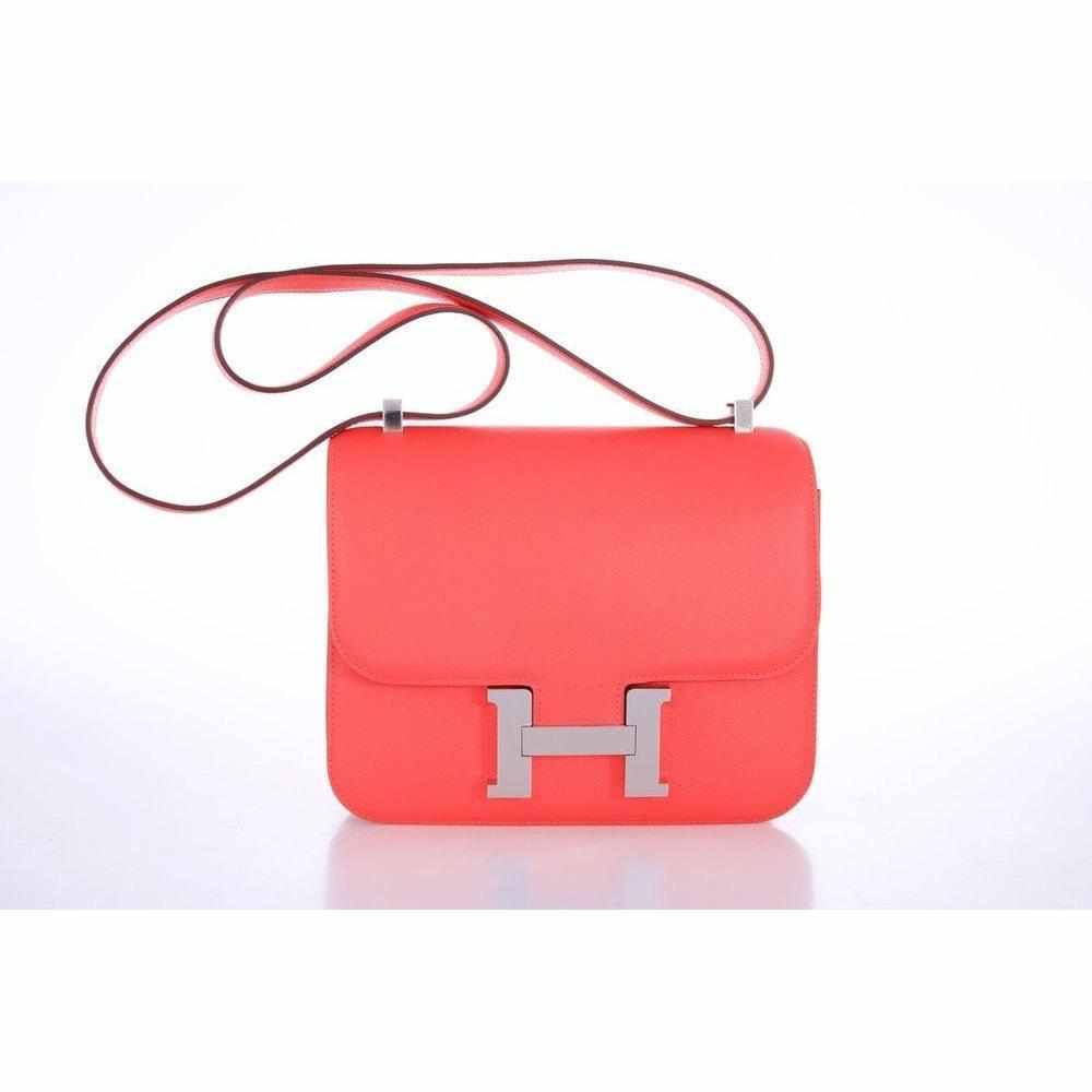 Hermès Constance 24 Rose Jaipur Epsom Palladium Hardware