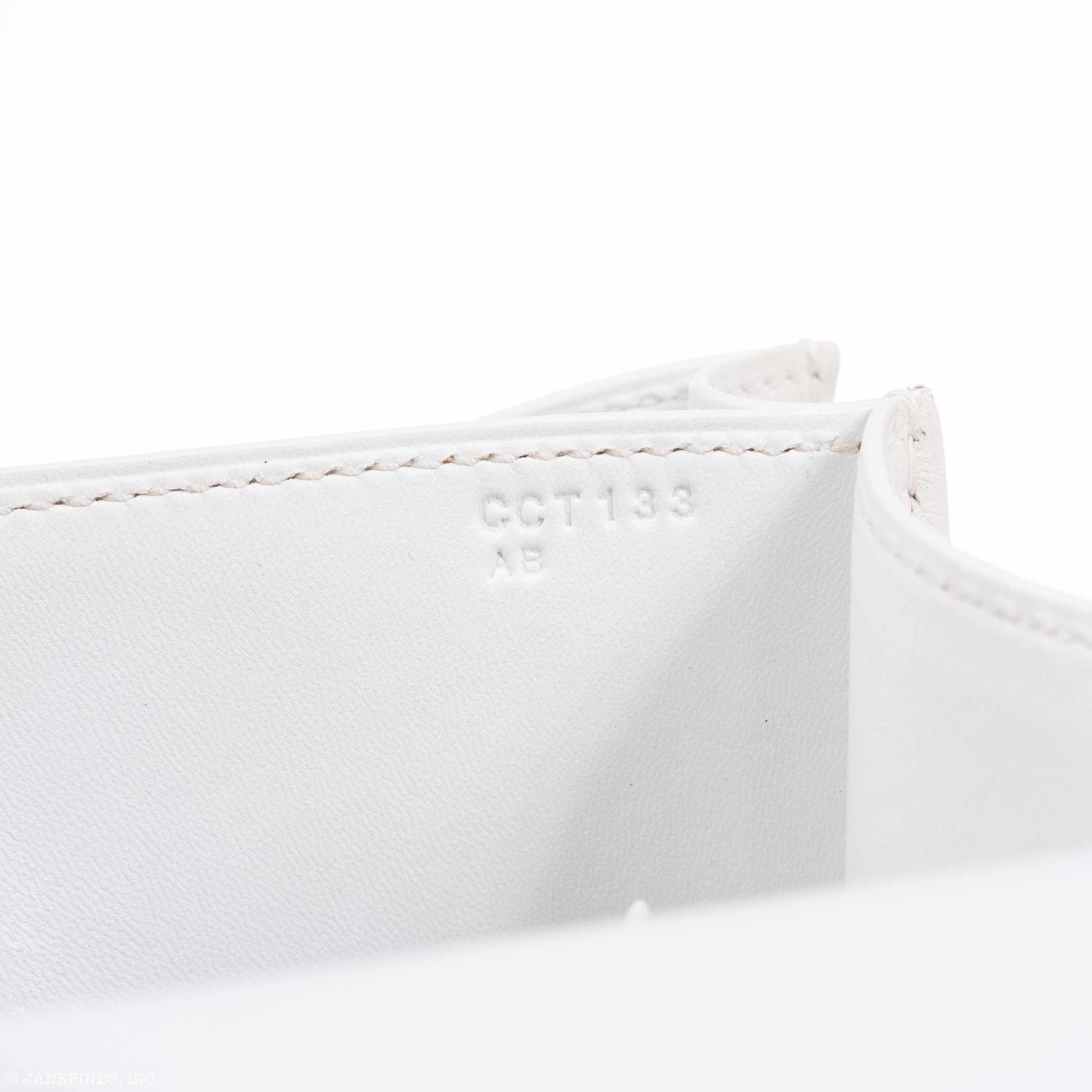 Hermès Constance 24 White Evercolor Multi Color Enamel Palladium Buckle
