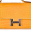 Hermès Constance Elan Saffron Shiny Nilo Crocodile Palladium Hardware
