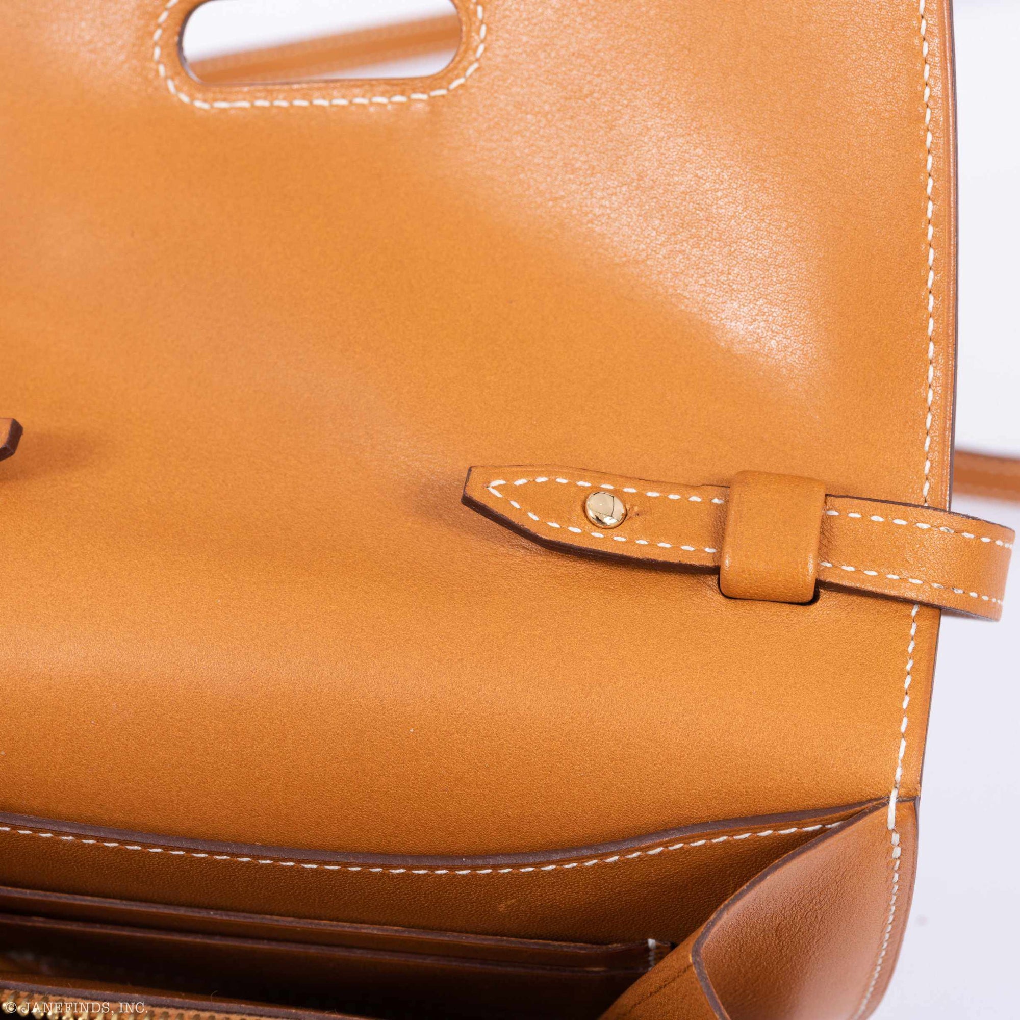 Hermès Convoyeur Brown Swift Mini Wallet & Cross Body Bag Gold Hardware
