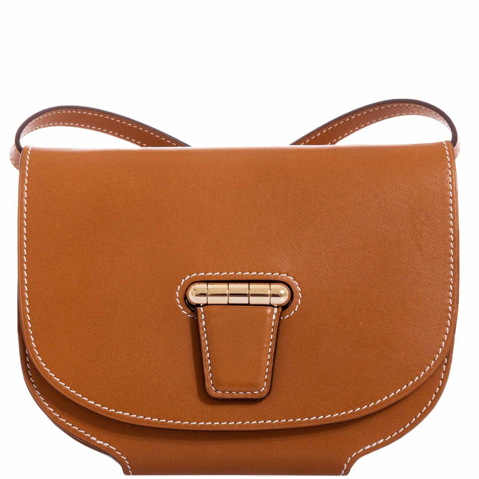 Hermès Convoyeur Brown Swift Mini Wallet & Cross Body Bag Gold Hardware