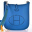 Hermès Evelyne 16 TPM Blue Izmir Clemence Amazone Strap