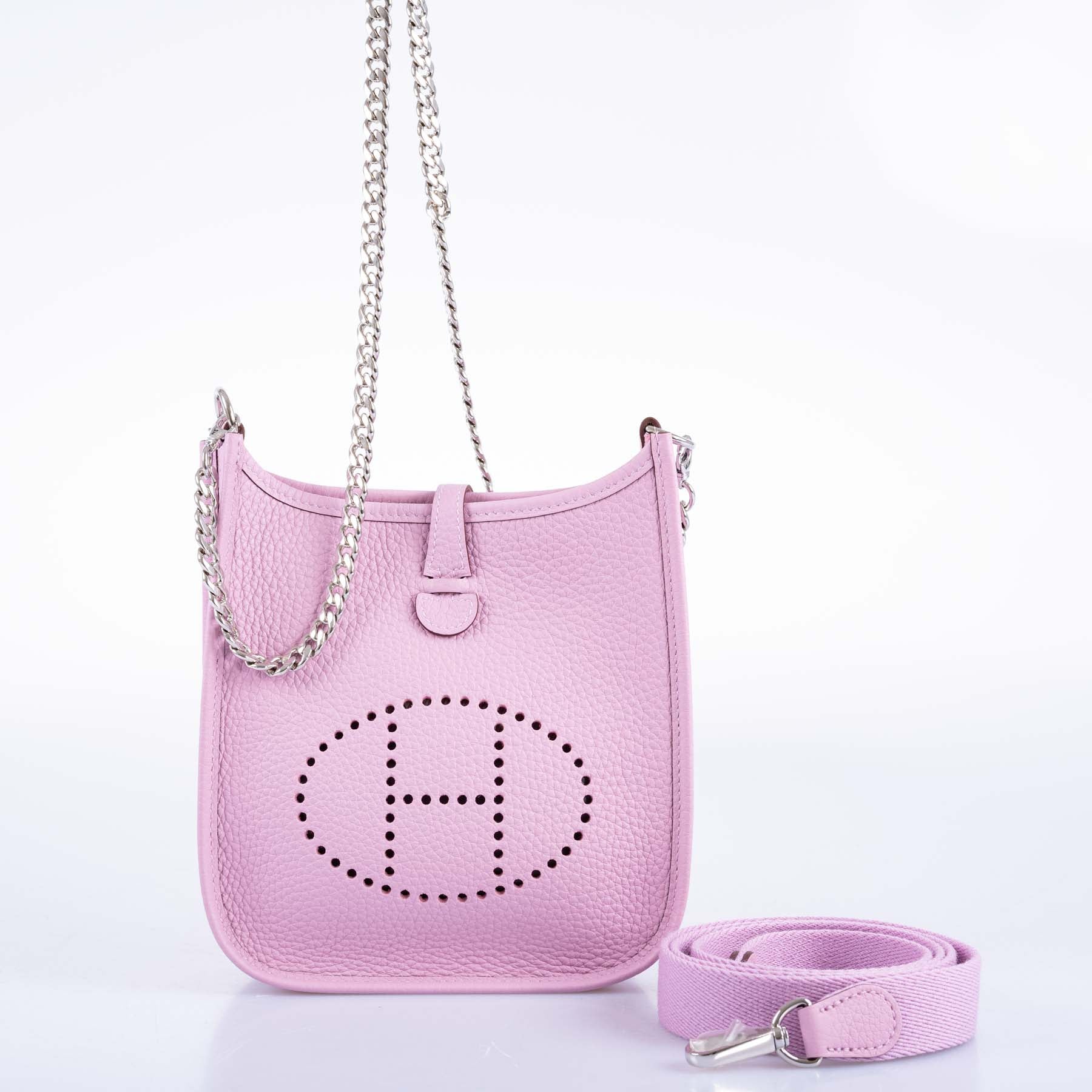 Hermès Evelyne 16 TPM Mauve Sylvestre Clemence Palladium Hardware