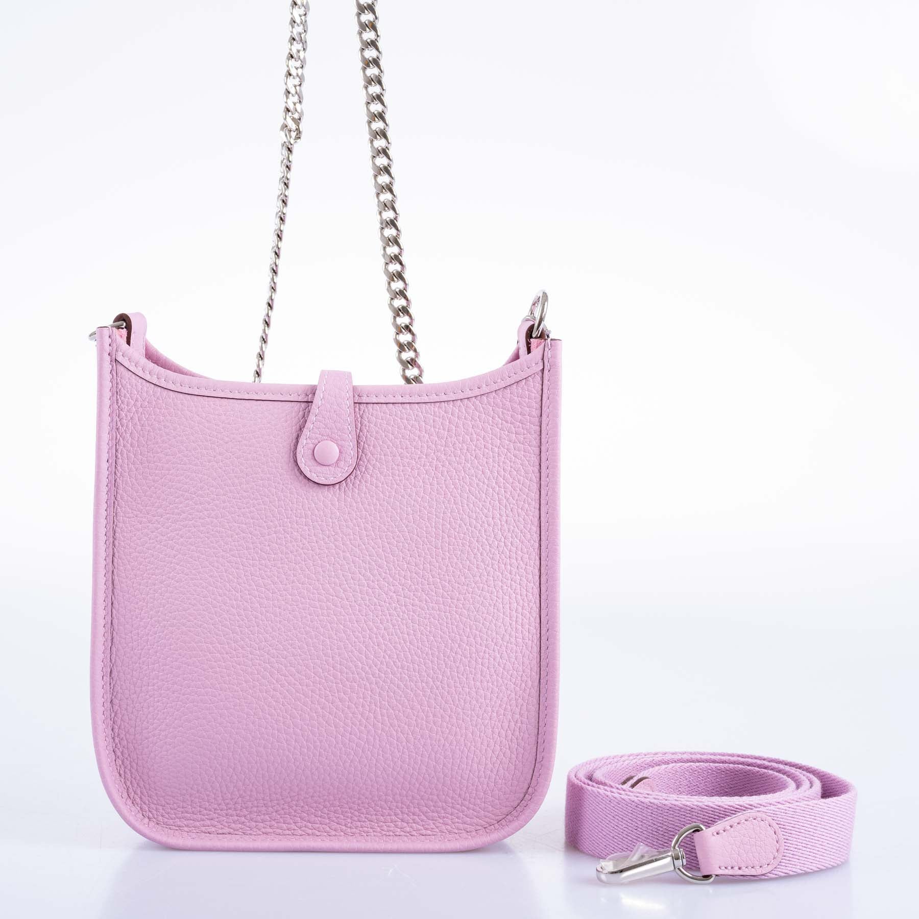 Hermès Evelyne 16 TPM Mauve Sylvestre Clemence Palladium Hardware