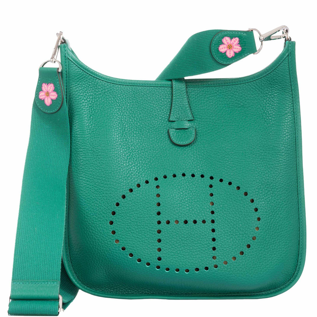 Hermès Evelyne III PM Vert Vertigo Clemence Daisy * JaneFinds Custom S