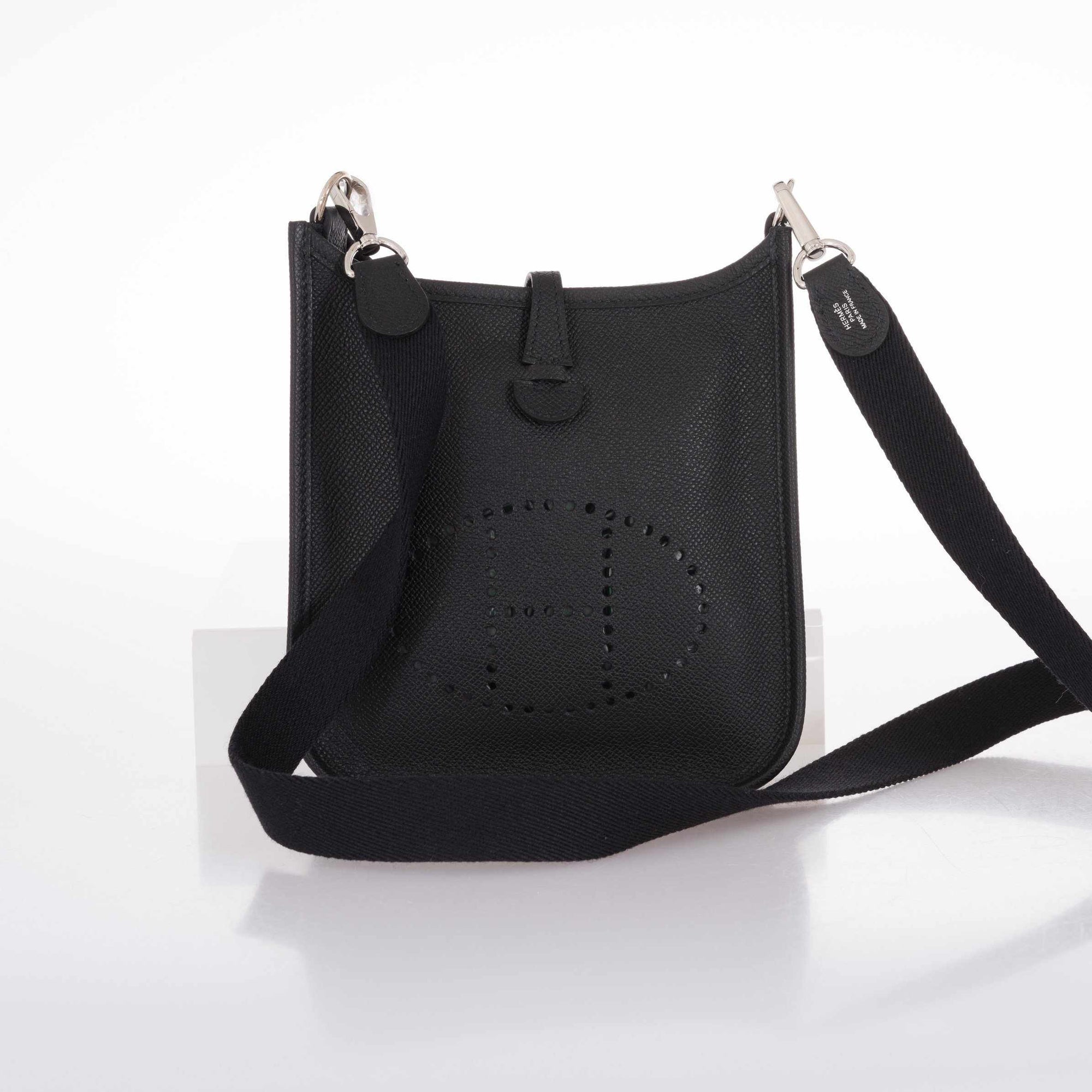 Hermès Evelyne TPM Black Epsom Palladium Hardware