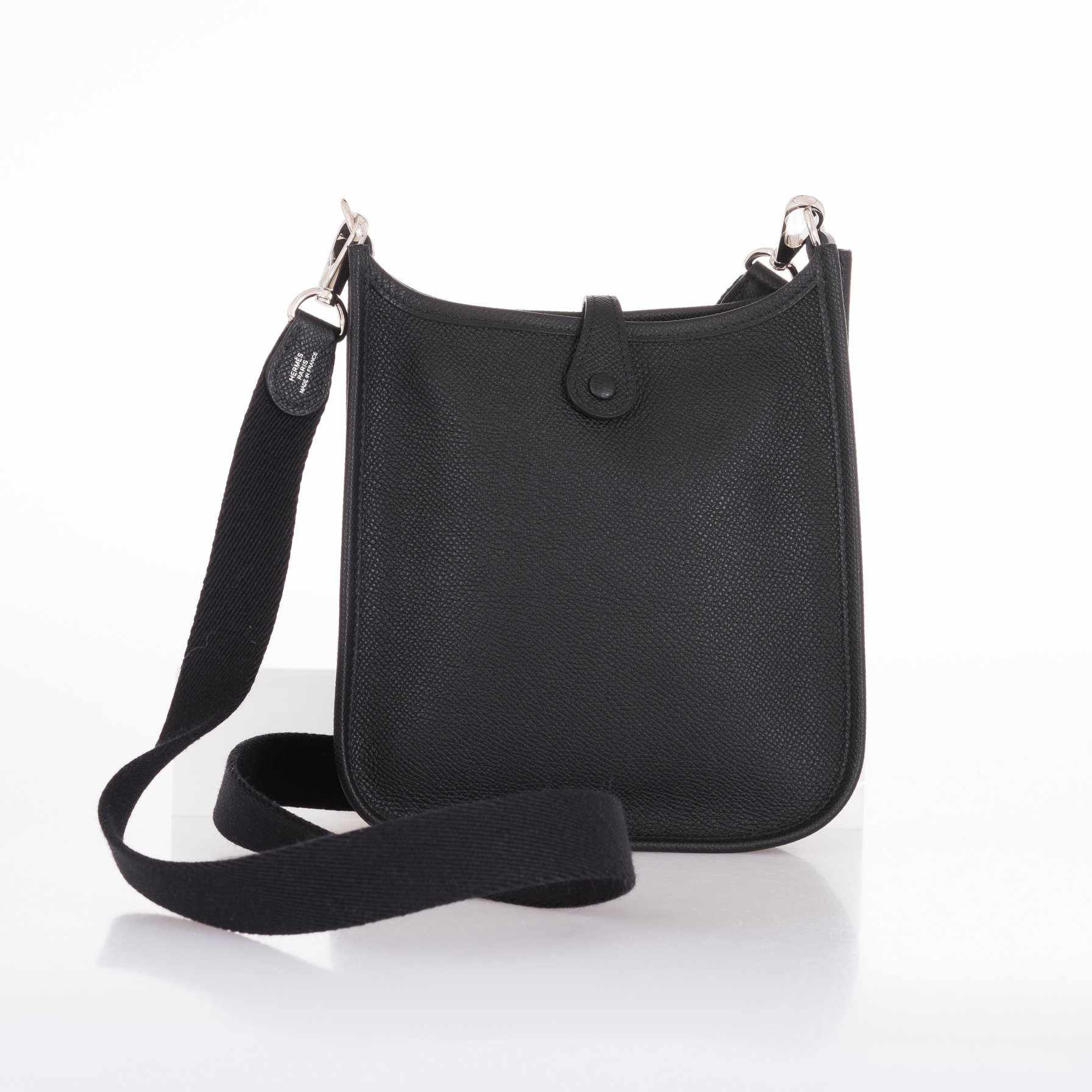 Hermès Evelyne TPM Black Epsom Palladium Hardware