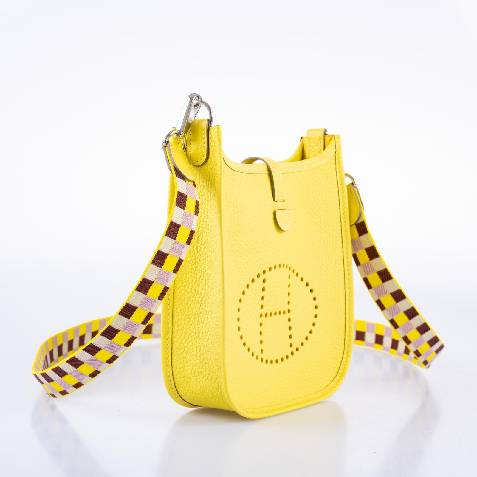 Hermès Evelyne TPM Lime Clemence Palladium Hardware