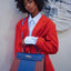 Hermès Flag Kelly 35 Sellier Blue Saphir & Rouge H Epsom Palladium Hardware - 2014, R Square