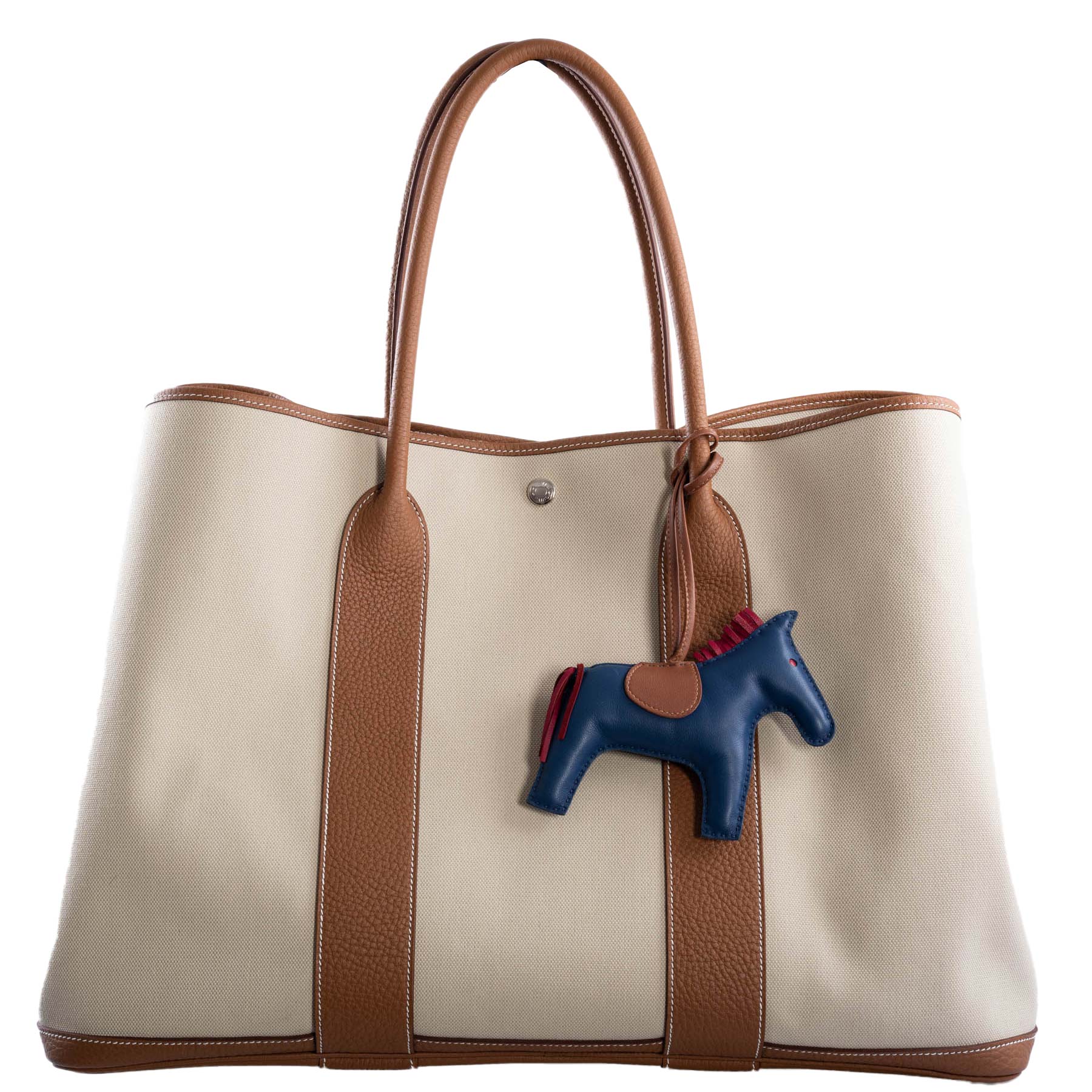 Hermès Garden Party 50 Toile & Gold Negonda with Palladium