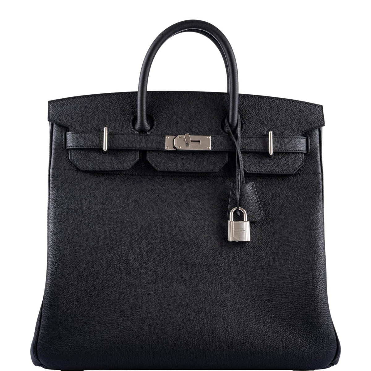 Hermès Hermes Black HAC Birkin 40 Leather Pony-style calfskin ref