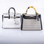 Hermès HSS Birkin 25 Black and White Togo with Palladium Hardware