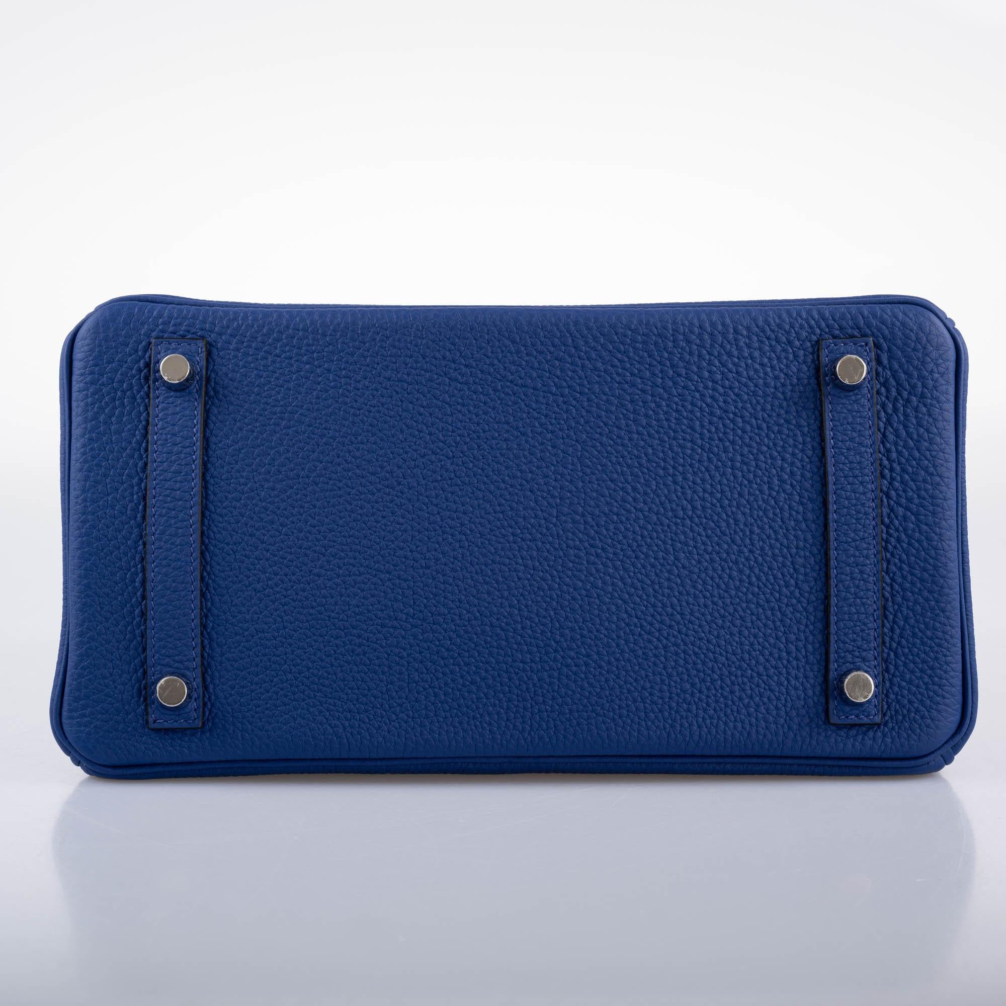 Hermès HSS Birkin 30 Blue Electric Togo with Brushed Palladium Hardware