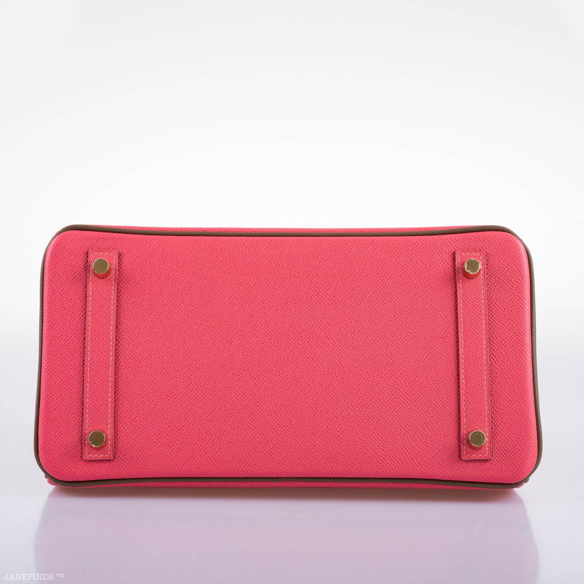 Hermès HSS Birkin 30 Rose Azalee & Etoupe Epsom with Permabrass Hardware