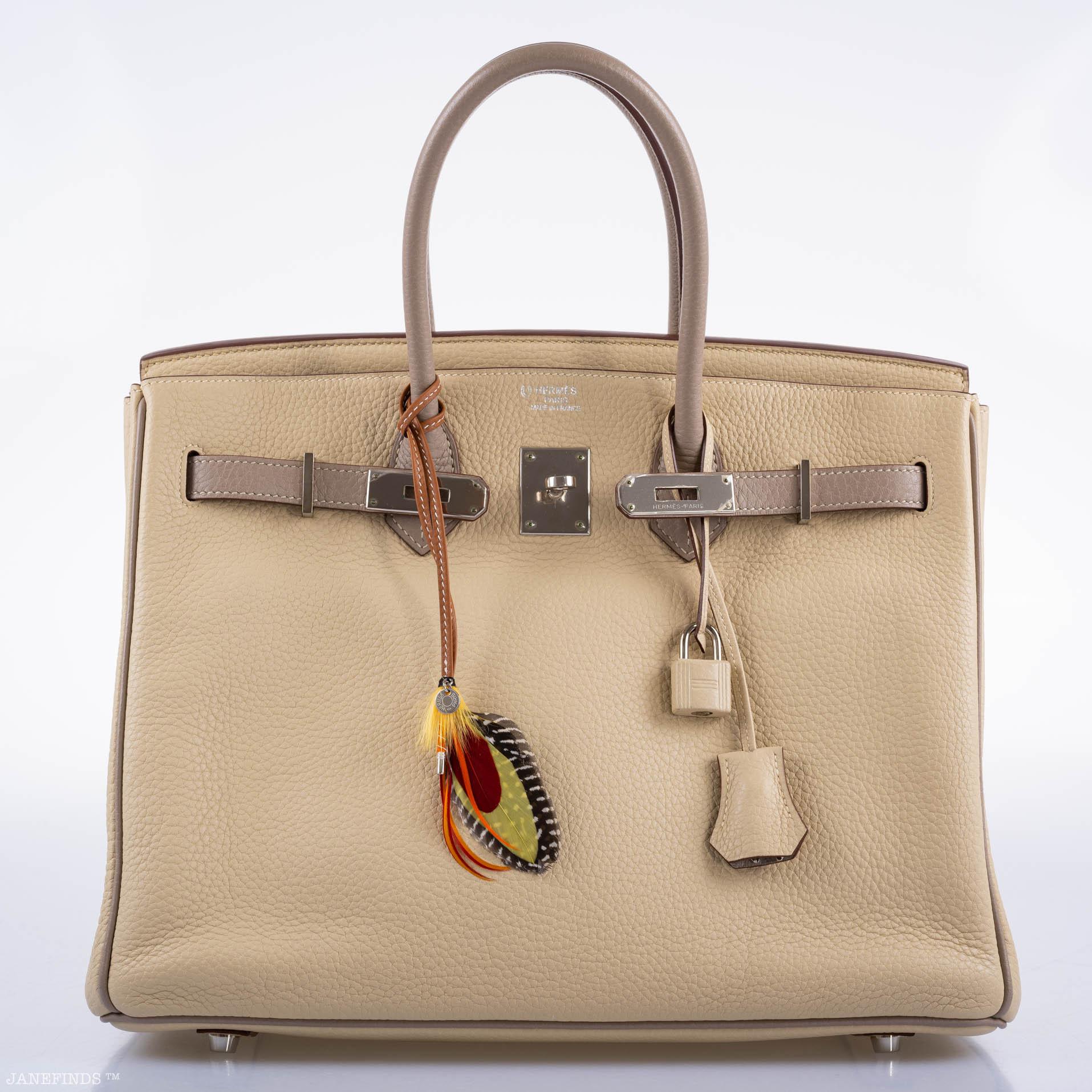 Hermès HSS Birkin 35 Parchemin & Etoupe Epsom with Palladium Hardware