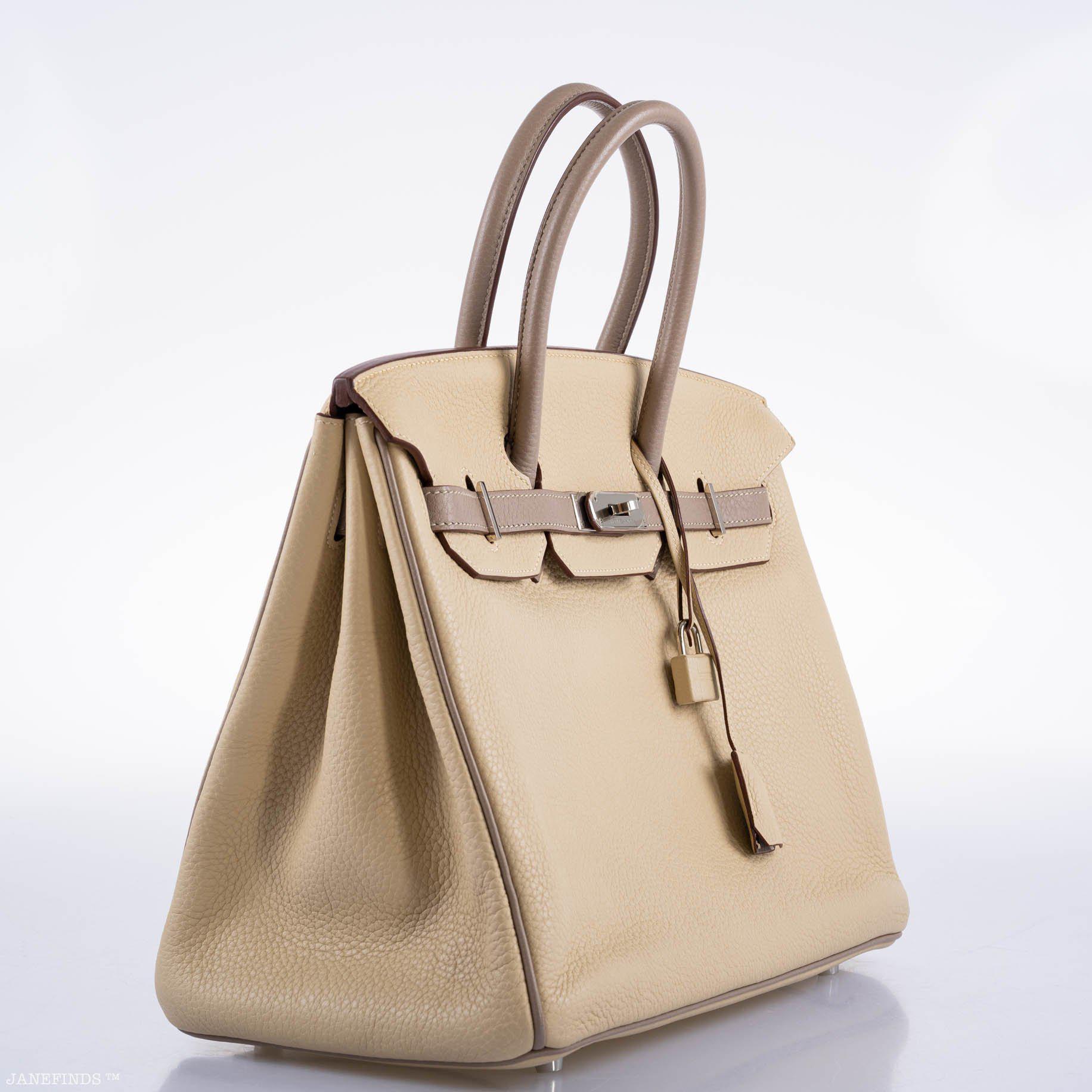Hermès HSS Birkin 35 Parchemin & Etoupe Epsom with Palladium Hardware