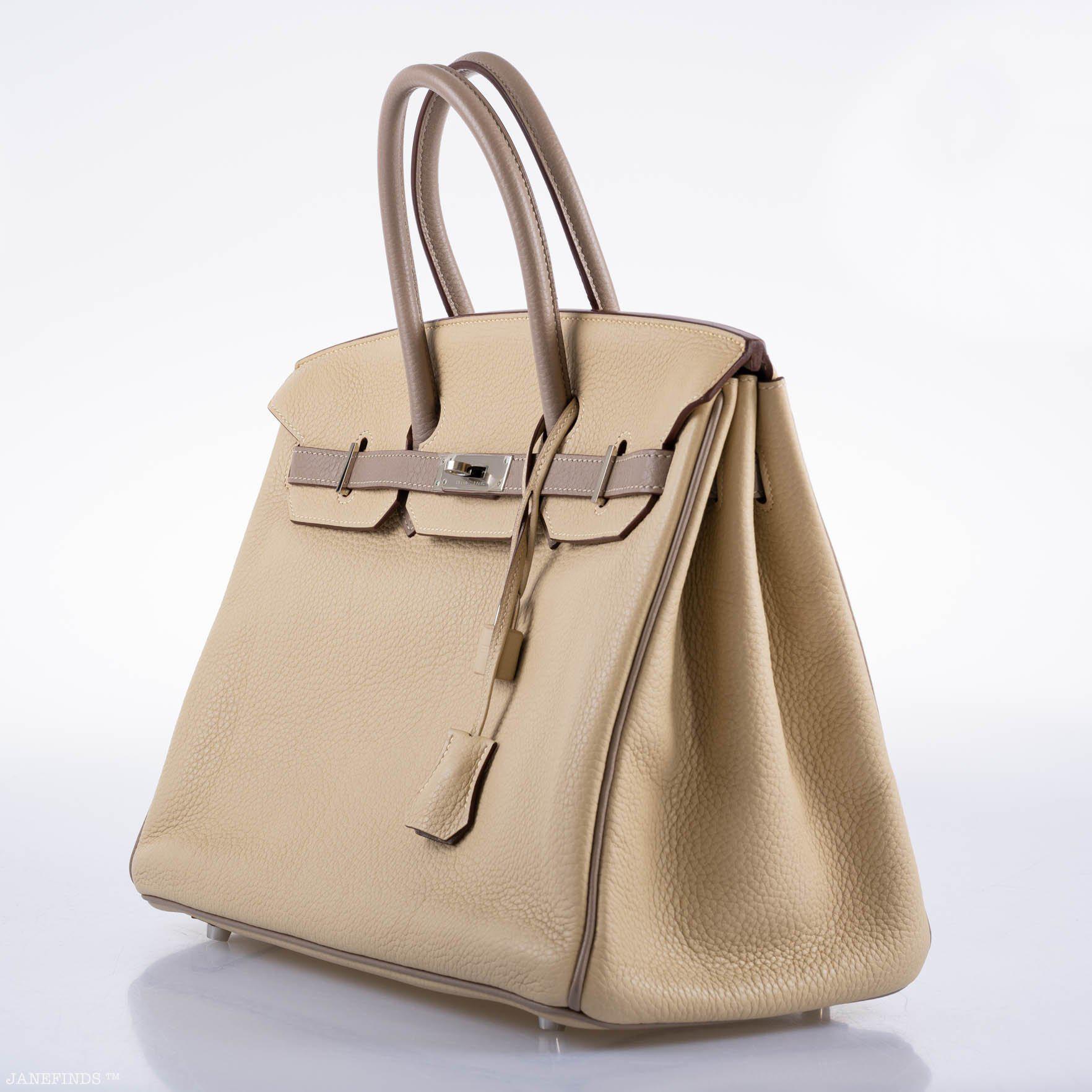 Hermès HSS Birkin 35 Parchemin & Etoupe Epsom with Palladium Hardware