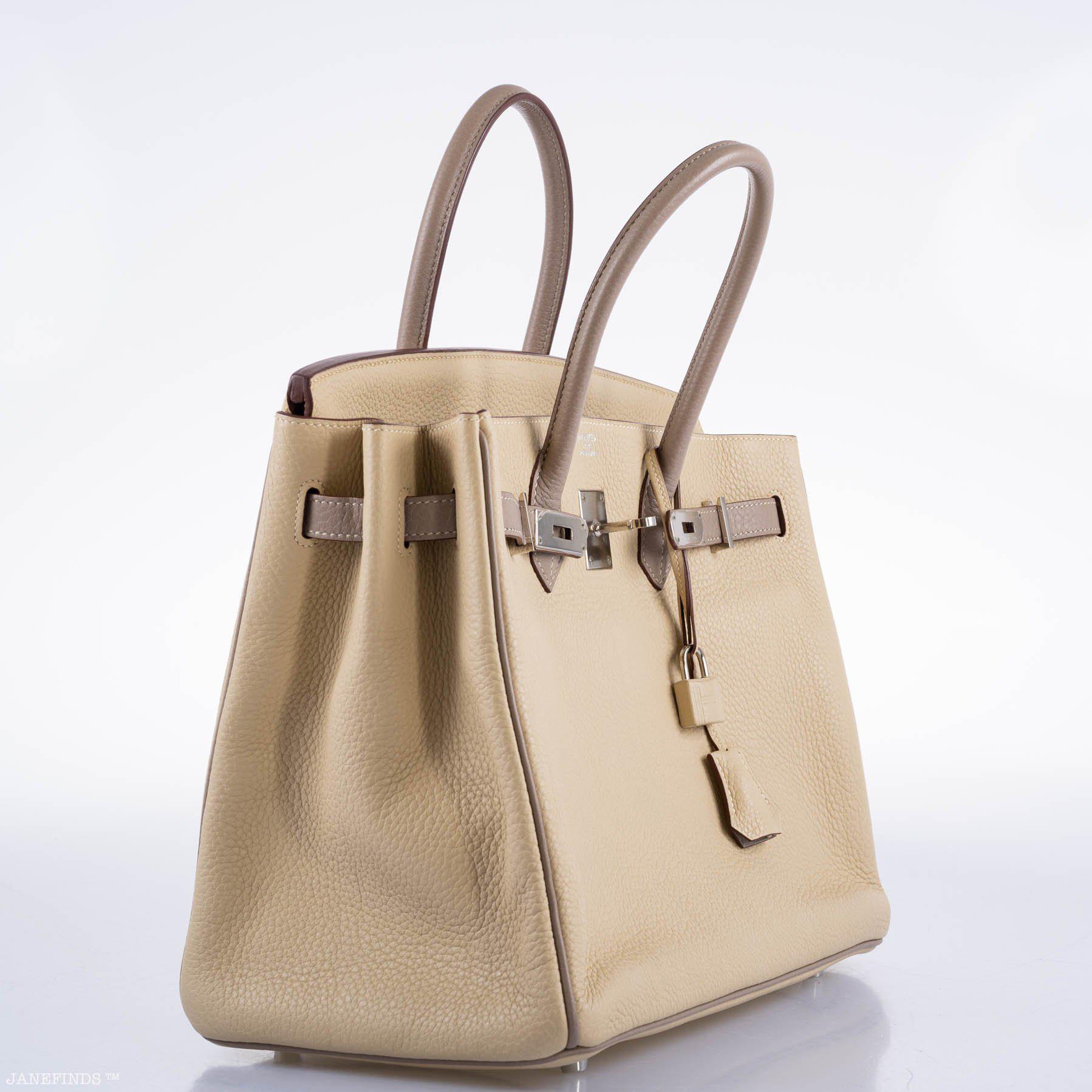 Hermès HSS Birkin 35 Parchemin & Etoupe Epsom with Palladium Hardware