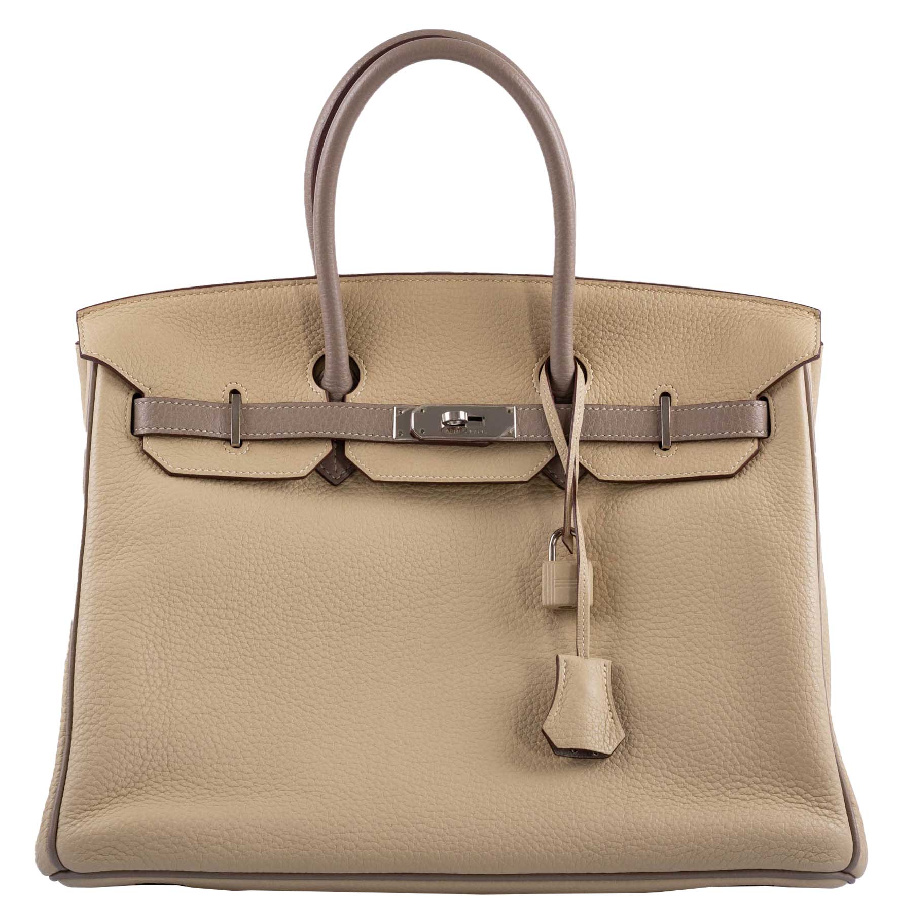 Hermès HSS Birkin 35 Parchemin & Etoupe Epsom with Palladium Hardware