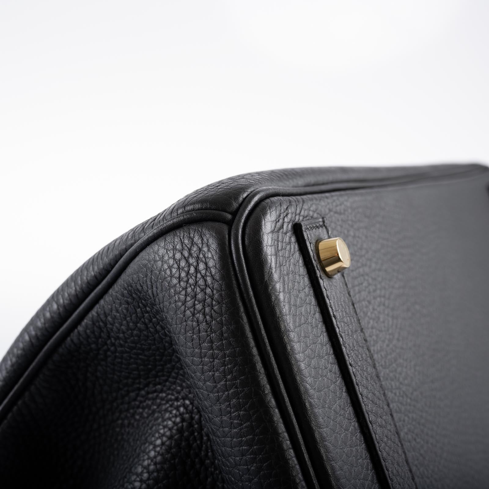 Hermès HSS Birkin 40 Black Togo with Bleu Royal Interior Gold Hardware