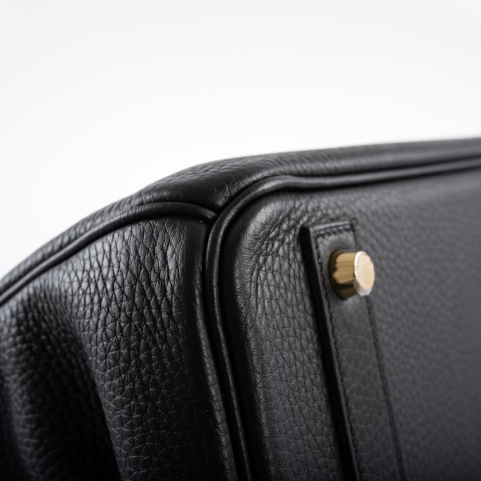 Hermès HSS Birkin 40 Black Togo with Bleu Royal Interior Gold Hardware