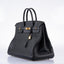 Hermès HSS Birkin 40 Black Togo with Blue Royal Interior Gold Hardware