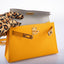 Hermès HSS Kelly 20 Mini II Sellier Moutard Epsom & Gris Perle Gold Hardware