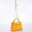 Hermès HSS Kelly 20 Mini II Sellier Moutard Epsom & Gris Perle Gold Hardware