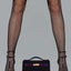 Hermès JPG Kelly Pochette Black & Violet Veau Doblis Suede Gold Hardware