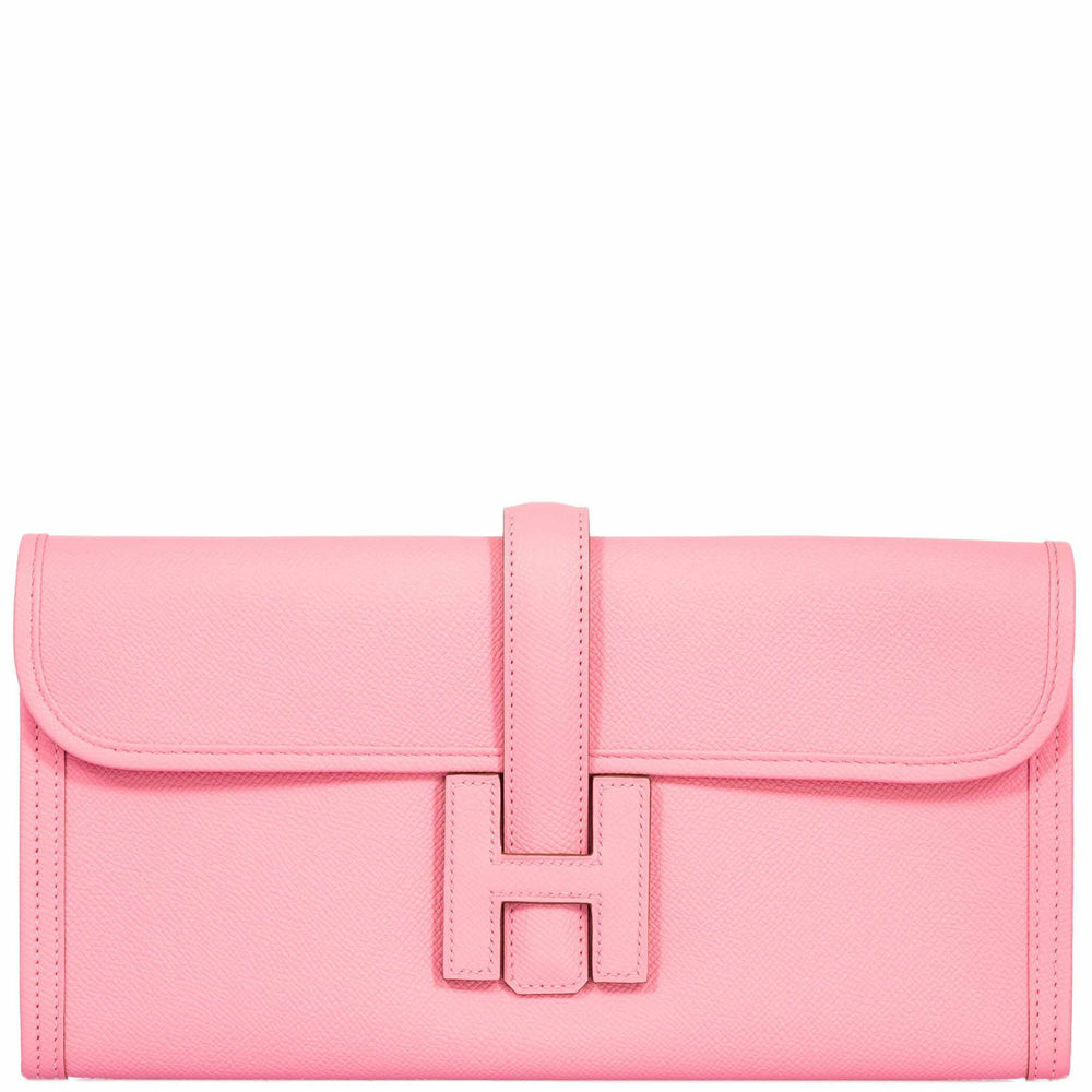 Hermès Jige 29 Clutch Rose Confetti Epsom