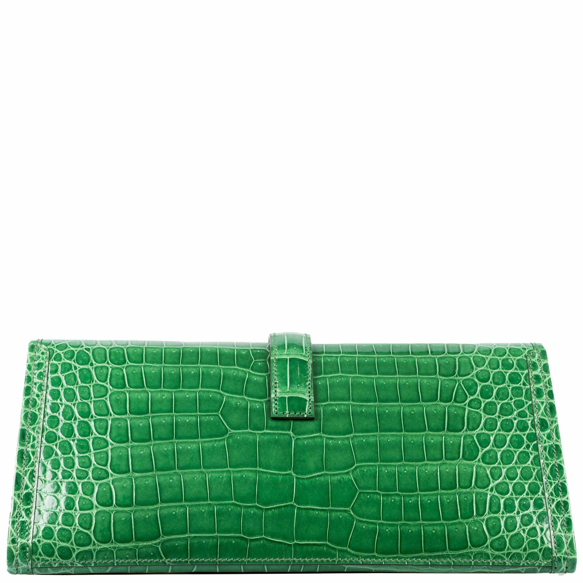 Hermès Jige Elan 29 Cactus Porosus Crocodile