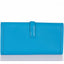 Hermès Jige Elan Clutch Blue Zanzibar Swift