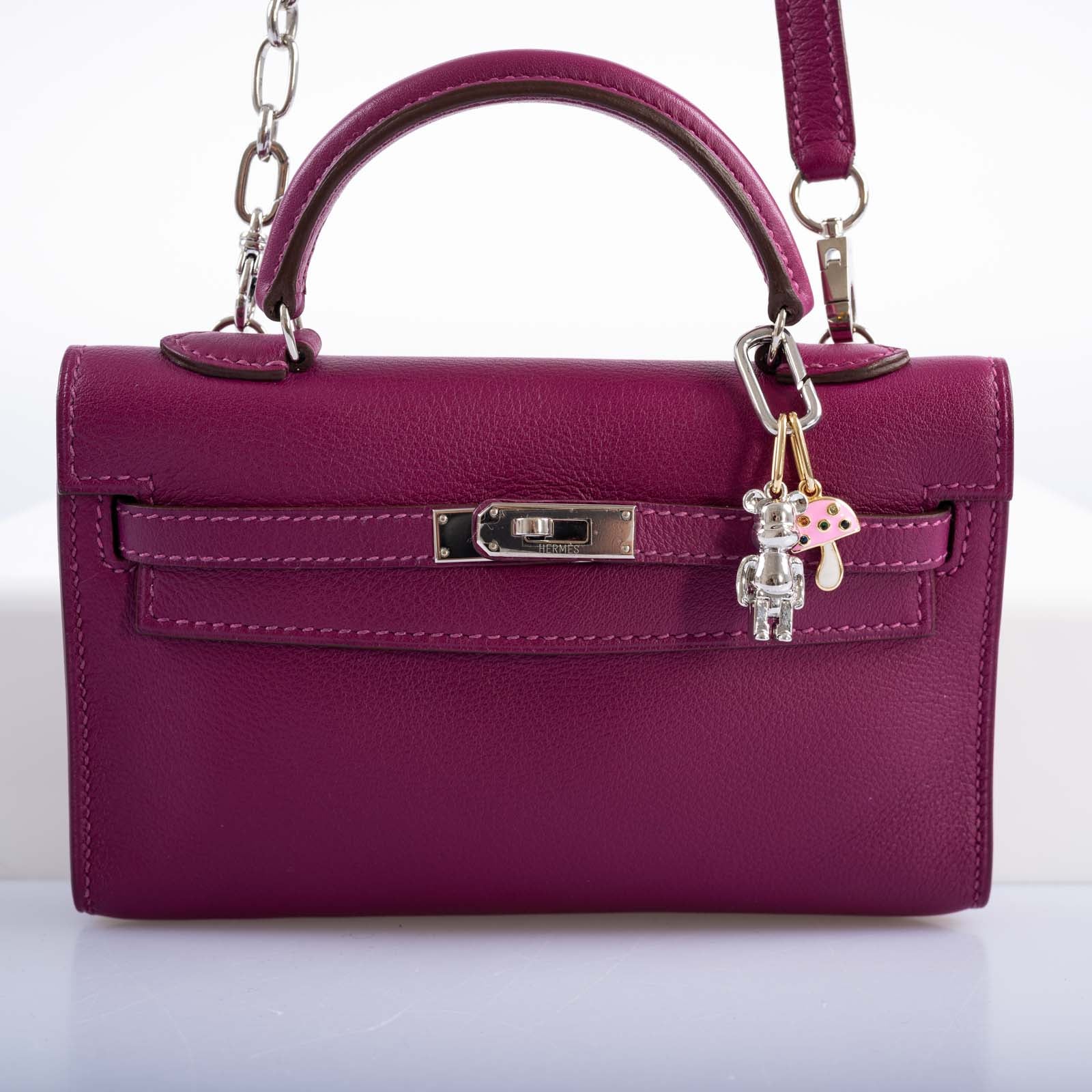 Hermès Kelly 15 Micro Tosca Swift with Palladium Hardware