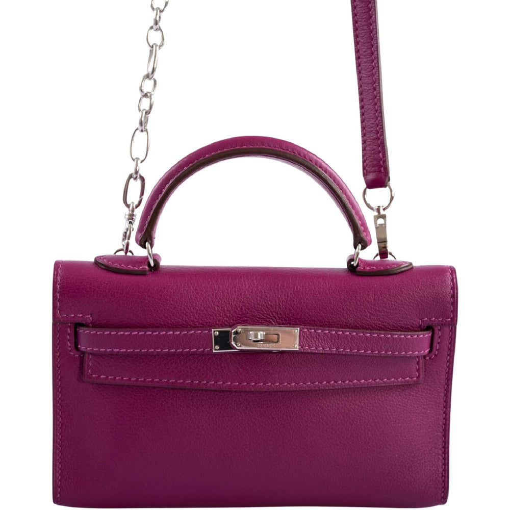 Hermès Kelly 15 Micro Tosca Swift with Palladium Hardware